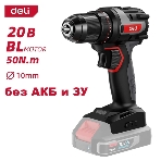 Дрель-шуруповерт Deli DE-DZ20-1, 20 В, 0 Ач, 50 Нм, бесщеточный, фото2