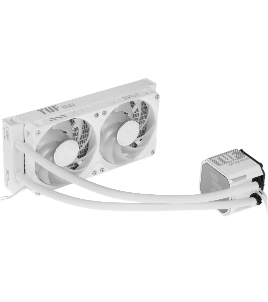Жидкостная система охлаждения ASUS TUF GAMING LC III 240 ARGB WHT белый, алюминий/медь, 2600 об/мин, 37.4 дБ, 4 pin