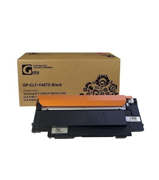 Картридж лазерный GalaPrint GP-CLT-K407S черный (1500 стр) для Samsung CLP-320/CLP-325/CLX-3185/CLX-3180/CLP-325W/CLP-320N/CLX-3185N/CLX-3185FN/CLX-3185W