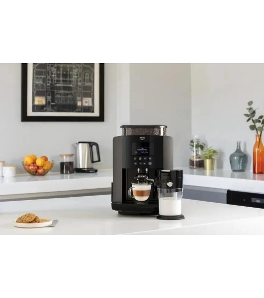 Кофемашина Krups Arabica Latte EA819E10 1450Вт черный/коричневый