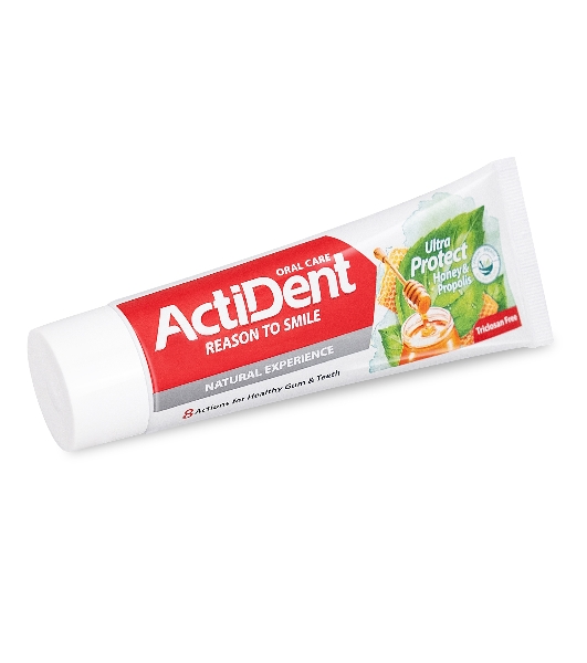 Зубная паста Active ACTIDENT Мед и Прополис Ultra Protect, без парабенов, 100 г (512901004)