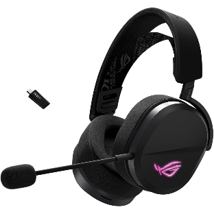 Гарнитура ASUS A501 ROG чёрный, беспроводная, Bluetooth, подсветка