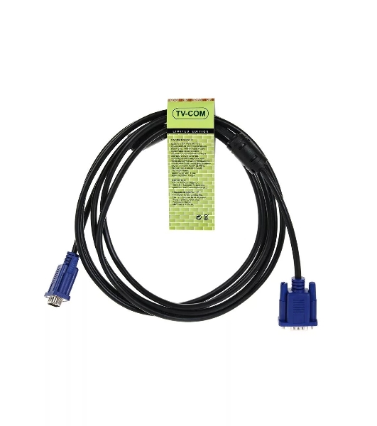 Кабель соединительный SVGA (15M/M) 3 м 2 фильтра TV-COM QCG120H-3M