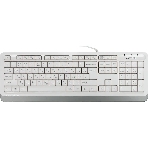 Клавиатура проводная A4Tech Fstyler FK10, USB, белый/серый, фото7