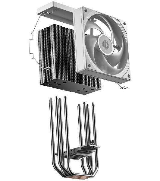 Кулер для процессора ID-Cooling FROZN A410 SE ARGb белый 180W/Intel 1700, 12*, 115*, AMD AM5, AM4/Screws