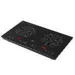 Плита настольная индукционная BQ HP105W чёрный, 3.5 кВт, индукция, конфорки - 2, стеклокерамика, сенсор, фото 1