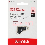 Флешка USB Sandisk DDC3 (SDDDC3-032G-G46), 32Gb, USB 3.0/USB Type-C, R/W 150/30, черный, фото2