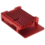 Корпус Qumo Aluminum case without fan, Raspberry Pi 4, red(RS004), фото 1