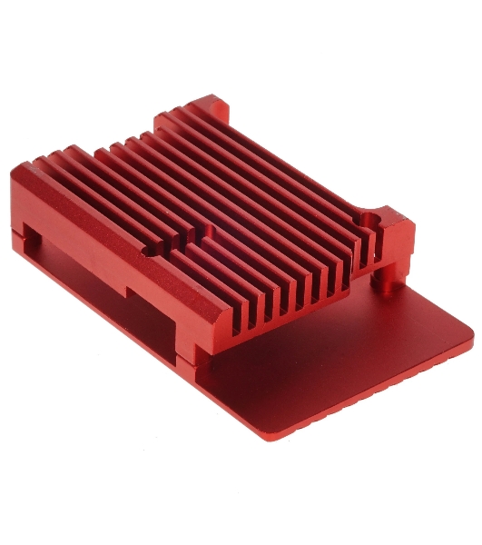 Корпус Qumo Aluminum case without fan, Raspberry Pi 4, red(RS004)