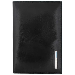 Обложка для паспорта Piquadro Blue Square PP5255B2/N, черный, натур.кожа