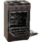 Плита газовая Flama CG 3202 B коричневый, конфорок 2 шт, духовка 30 л, 50 см x 85 см x 35 см, фото3