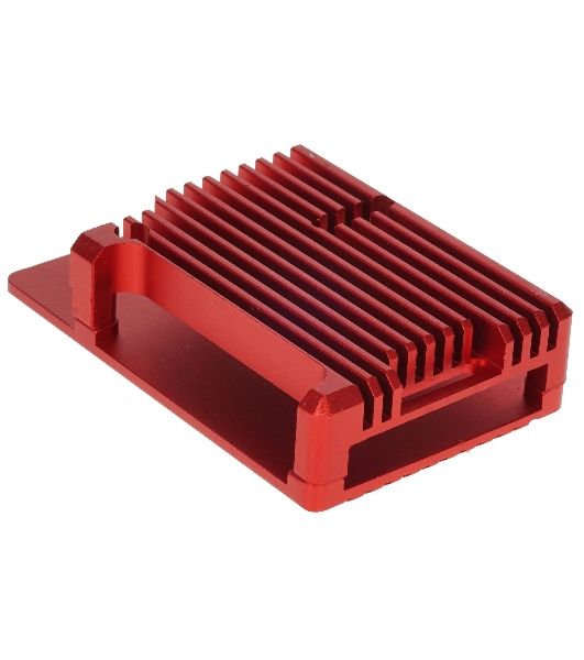 Корпус Qumo Aluminum case without fan, Raspberry Pi 4, red(RS004)