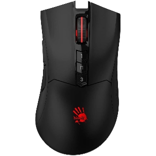 Мышь беспроводная A4Tech Bloody R90 Plus черный, 5000 dpi, радиоканал, USB, кнопки - 8