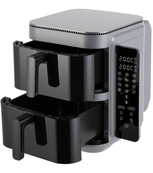 Аэрогриль TopDevice DUO TDA1005 черный, 2800 Вт, 11 л, сенсор, 12 программ