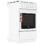 Плита газовая De Luxe 5040.31г(кр) ЧР белый, конфорок 4 шт, духовка 46 л, 50 см x 85 см x 50 см, фото2