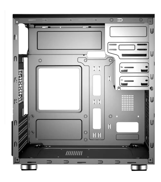 Компьютерный корпус ACD Coffre 102N mATX, черный, 80мм rear FAN, w/o PSU