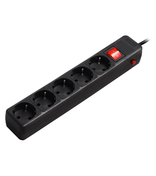 Сетевой фильтр Smartbuy (SBSP-5-18-K) 5 гн х 1,8 м черный