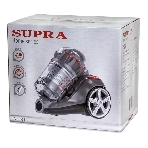 Пылесос SUPRA VCS-2525 серый/красный, 420/2450 Вт, уборка сухая, пылесборник контейнер 3.5 л, фото10
