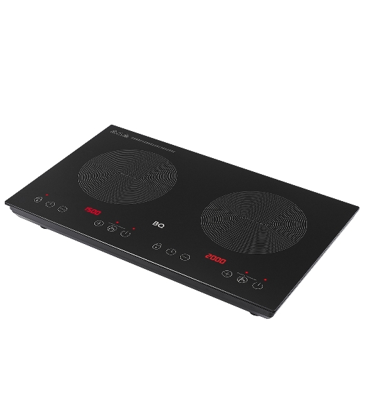 Плита настольная индукционная BQ HP105W чёрный, 3.5 кВт, индукция, конфорки - 2, стеклокерамика, сенсор