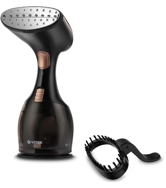 Отпариватель Vitek VT-2440 черный/золотистый, 1500 Вт, 32 г/мин, 270 мл