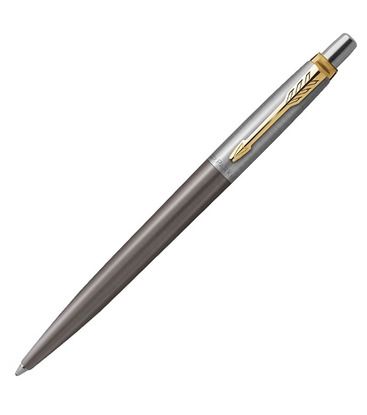 Ручка шариковая Parker Jotter Grey Core GT (2213723) M, синие чернила, подарочная коробка