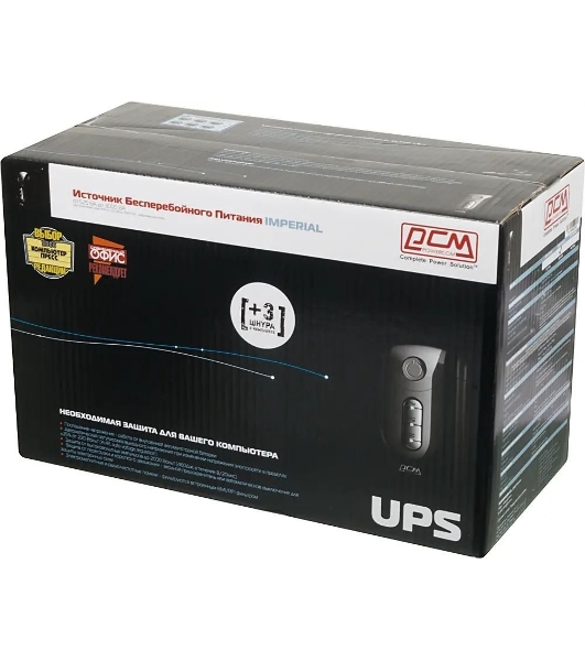 Источник бесперебойного питания Powercom Imperial IMP-625AP 375Вт 625ВА черный