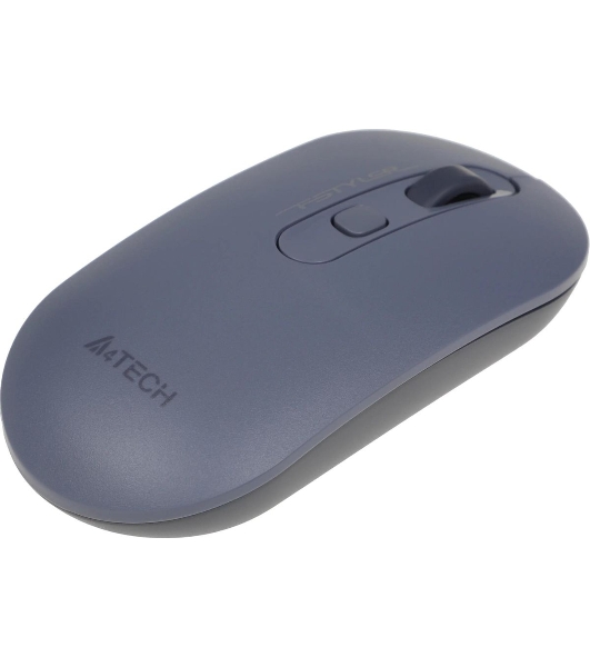 Мышь беспроводная A4Tech Fstyler FG20 пепельный/синий, 2000 dpi, радиоканал, USB, кнопки - 4