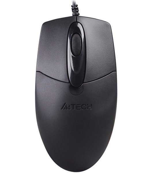 Мышь проводная A4Tech OP-720S черный, 1200 dpi, USB, кнопки - 3