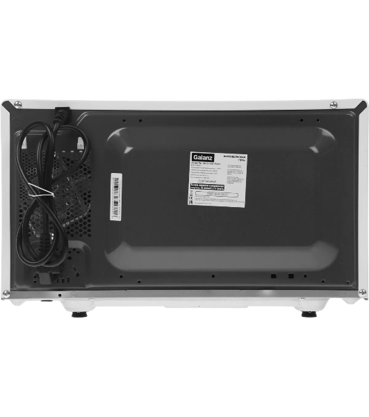 Микроволновая печь Galanz MOS-2401FMW белый, 20 л, 800 Вт, переключатели - поворотный механизм