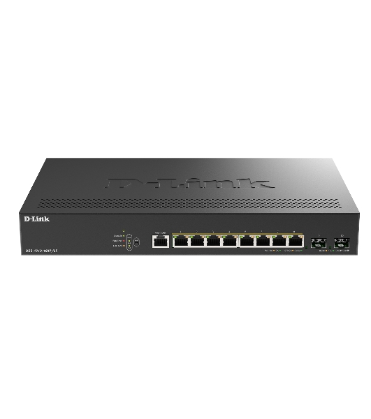Коммутатор D-Link DGS-1210-10XP/ME/C1A, 8×1 Гбит/с + 2×10 Гбит/с SFP+, управляемый