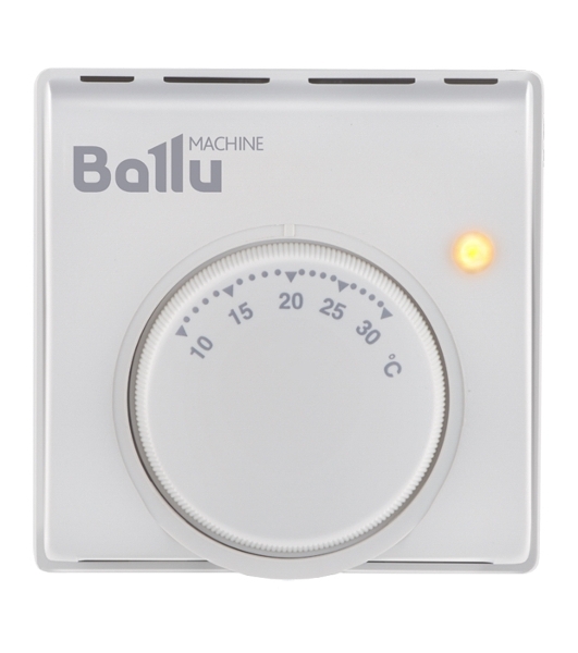Комплект обогреватель инфракрасный Ballu BIH-GTW-1.3 + BMT-1 белый, 1300 Вт, 26 м2, термостат