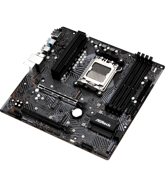 Материнская плата ASRock B650M PG Lightning, AM5, AMD B650, 4xDDR5, 4xSATA, 3xM.2, 1xPCIe 3.0 x4, 1xPCIe 4.0 x16, 1xDP, 1xHDMI, 1x2.5Gb LAN, 1xUSB 3.2 Gen 2, 2xUSB 3.2 Gen 1, 4xUSB 2.0, 3x3.5 мм, 7.1, Micro-ATX