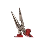 Длинногубцы Matrix NICKEL 17166 180 мм, прямые никелированные, двухкомпонентные рукоятки, фото4