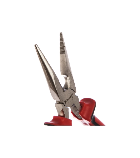 Длинногубцы Matrix NICKEL 17166 180 мм, прямые никелированные, двухкомпонентные рукоятки