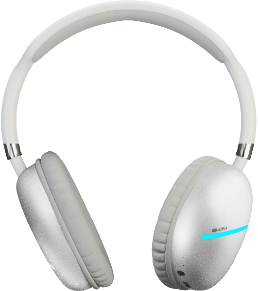 Беспроводные/проводные наушники Soundmax SM-HP2200B белый, накладные, Bluetooth + проводной, до 6 ч