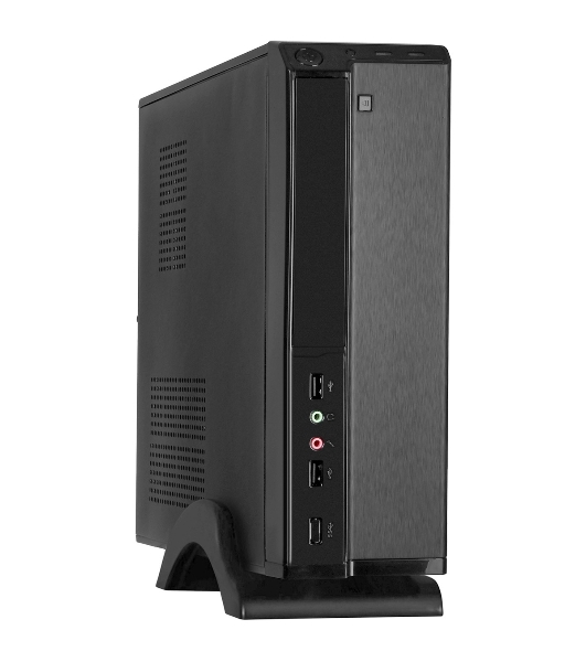 Компьютерный корпус ExeGate EX268691RUS Компьютерный корпус MiniITX ExeGate MI-207 Black, miniITX/mATX, (M450, 80мм), 2хUSB, Audio