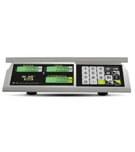 Весы торговые Mertech M-ER 326AC-32.5 LCD серый (3041)