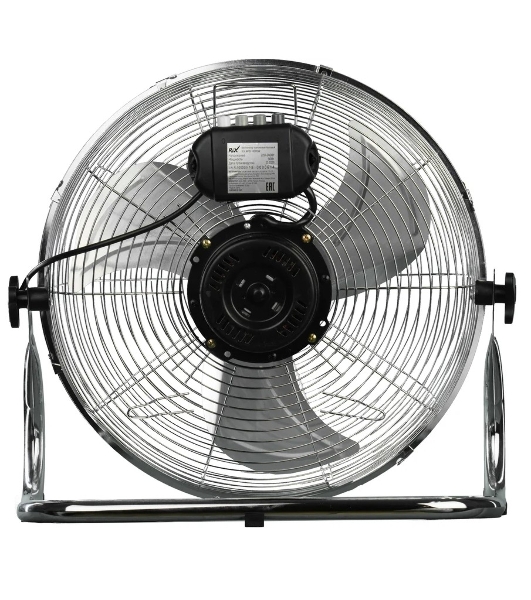 Вентилятор Rix NPSF-8000W хром, напольный, 90 Вт, 3 скорости, 41 см, металлический