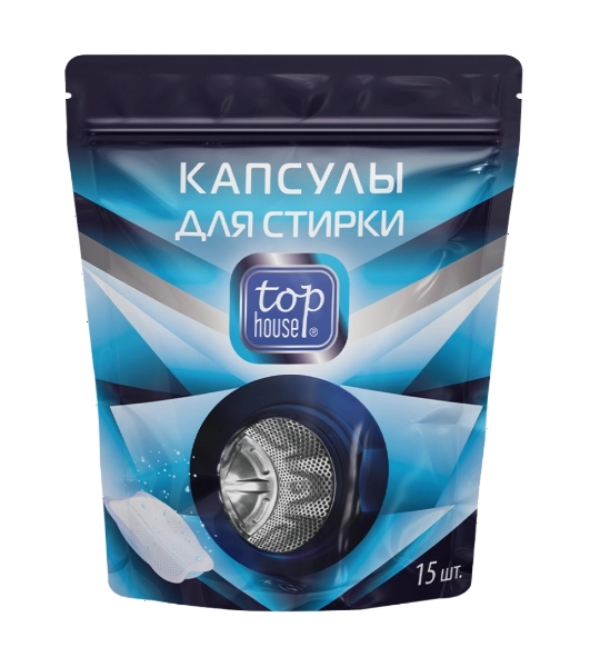 Капсулы для стирки Top House 180650, 15 шт