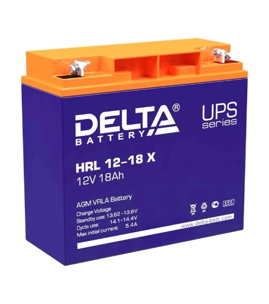 Батарея Delta HRL 12-18 X (17.8 А\ч, 12В) свинцово- кислотный аккумулятор