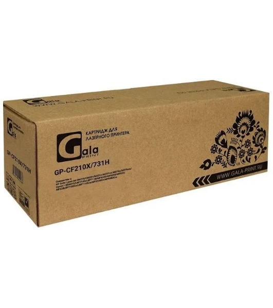 Картридж лазерный GalaPrint GP-CF210X (131X)/731 черный (2400 стр) для HP LaserJet Pro 200 Color M251/276 Canon i-SENSYS LBP7110CW/LBP7100CN/MF8280CW/MF8250CN/MF8230CN/MF8210CN