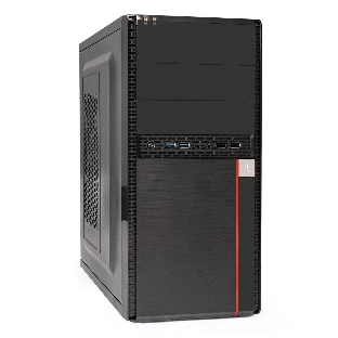 Компьютерный корпус Minitower ExeGate BA-204U-400W-8 (mATX, БП AA400 с вент. 8см, 2хUSB+2хUSB 3.0, аудио, черный)