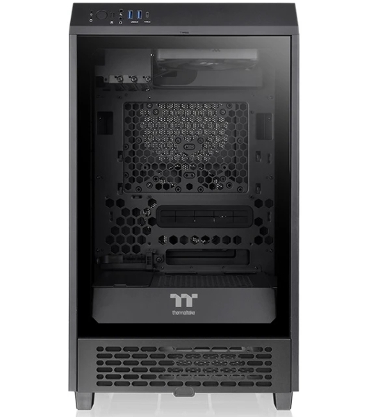 Компьютерный корпус Thermaltake The Tower 200 черный без БП miniITX 11x120мм 5x140мм 2xUSB 3.0 audio bott PSU