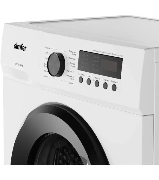 Стиральная машина Simfer WWC701 белый, загрузка фронтальная 7 кг, 1200 об/мин, класс A+++