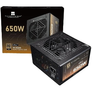 Блок питания Thermalright, 650W 80+ Gold (ATX, 3.1, Full modular, 1x24(20+4)pin, 2xCPU 8(4+4)pin, 2xPCIe*2 8(6+2)pin, 3xSATA3, 2xMOLEX4pin, Active, 120x120мм, 150x140x86mm, APFC, OVP, UVP, SCP, OCP, OTP, OPP, black)