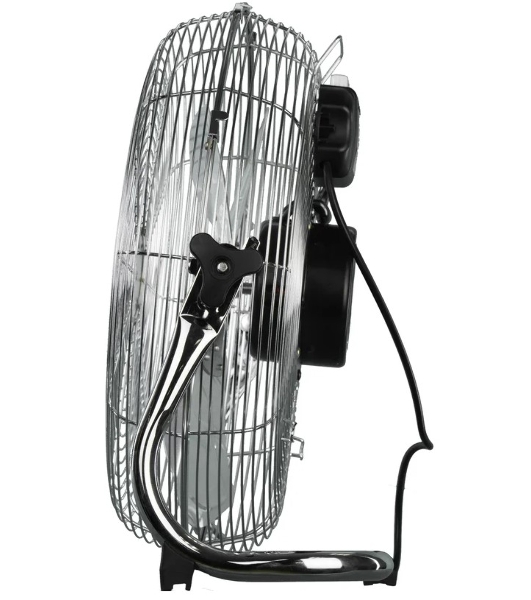 Вентилятор Rix NPSF-8000W хром, напольный, 90 Вт, 3 скорости, 41 см, металлический