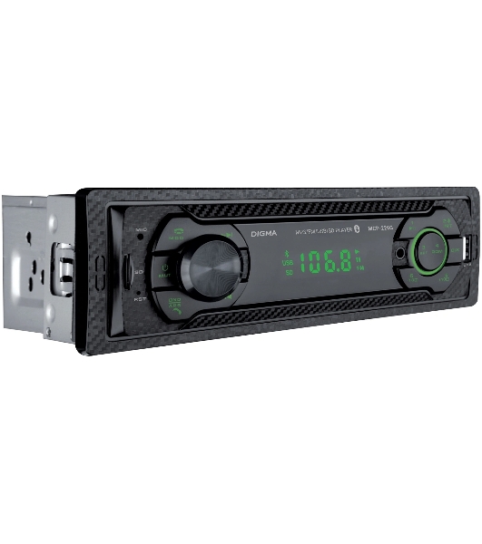 Автомагнитола Digma MCP-226G, 1 DIN, USB Type-A, AUX
