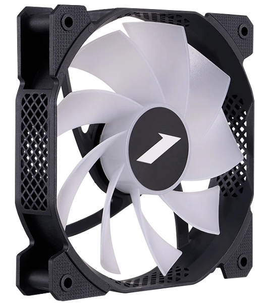 Вентилятор для корпуса 1STPLAYER F7R Black F7R-BK 120mm, 600-1800rpm, 56.34CFM, 36.99dBa, BULK