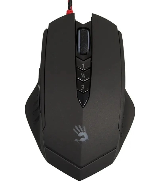 Мышь проводная A4Tech Bloody V8M Max черный, 12000 dpi, USB, кнопки - 10