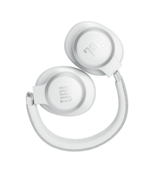 Беспроводные/проводные наушники JBL Live 770NC белый, полноразмерные, Bluetooth + проводной, адаптивное шумоподавление